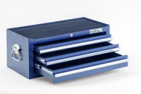 Gereedschapskist, opzetstuk, 3 lades, blauw