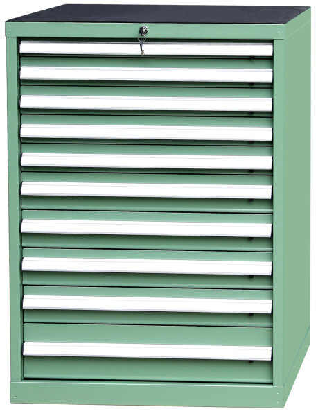 Szafa narzędziowa, szafka z szufladami 10 szuflad, zielona