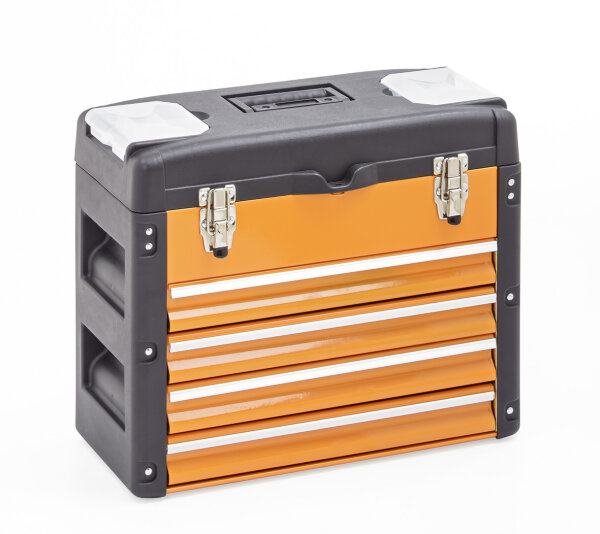 Toolbox, 4 drawers orange