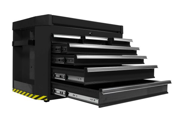 Caja de herramientas, apilable, serie profesional, negra