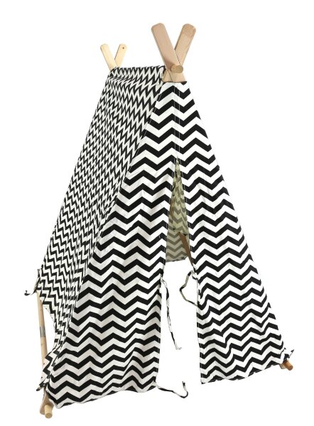 Kids tent, play tent, indoor tent for children, black and white