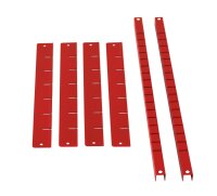 Separatore per cassetti, rosso - Set, per carrelli da lavoro