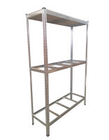 SET 10x estante para neumáticos, 120 x 40 x 180 cm, para 80 neumáticos