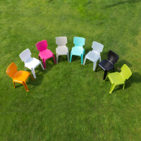 Chaise empilable, chaise en plastique robuste disponible en couleurs variées