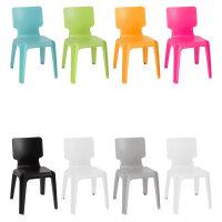 Chaise empilable, chaise en plastique robuste disponible en couleurs variées