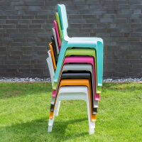 Stapelhoog, Kunststof Stoel Stapelbaar Wait robuust verschillende kleuren