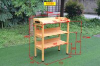 Planten tafel met zinkplaat