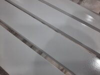 Banco de jardín, banco de madera, banco Friesen blanco de madera de acacia