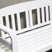 Garden bench, wooden bench, white Friesen bench made of...
