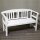 Banc de jardin, banc en bois, banc frison blanc en acacia