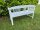 Banc de jardin, banc en bois, banc frison blanc en acacia