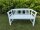 Banc de jardin, banc en bois, banc frison blanc en acacia
