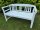 Garden bench, wooden bench, white Friesen bench made of acacia wood