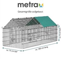 Freilaufgehege grün, Auslauf, Freigehege, Kaninchen,...