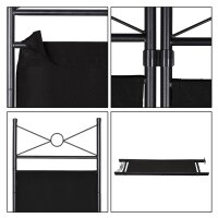 Black Room Divider, Partition, Screen, Spanish Wall