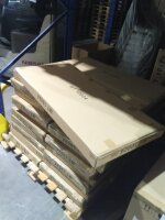 Estante de zapatos, 3 puertas, diseño enrejado, madera de nuez