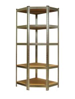 Scaffale ad angolo, scaffale pesante, 5 ripiani, piccolo