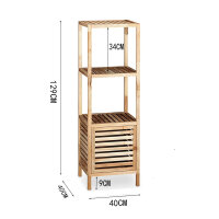 Regał z 2 półkami w tym szafa