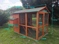 Gallinero, casa para gallinas, extra alto