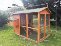 Poulailler, maison pour poules, extra haut