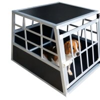 Caja de transporte para perros S para coche, caja de viaje, jaula para perros