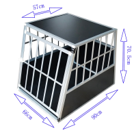 Box per il trasporto cani M per auto, box da viaggio, kennel, box di trasporto