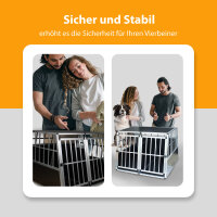 Box per il trasporto cani XL per auto, box da viaggio, gabbia, box di trasporto