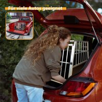 Dog transport box XL for car, travel box, dog box, cage, transport box