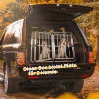 Hundebox Hunde Alu Auto Tranportbox Groß XL Aluminium Kofferraum