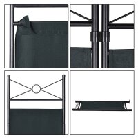 Paravent anthracite, séparateur de pièce, cloison, paravent espagnol