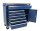 Tool trolley 7 drawers and door, with large wooden top