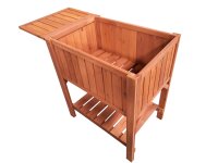 Cama elevada con mesa, caja de plantación,...