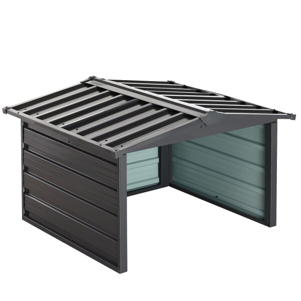 Garaż dla robota koszącego, zadaszenie metalowe