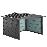 Garage pour robot de tonte, abri en métal