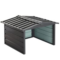 Garage til robotplæneklippere, metaloverdækning