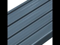 Feuille trapezoïdale set de 12, anthracite