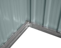 Husholdningshus antracit 131 x 194 x 184 cm Husholdningsskur, Skur, Metal