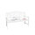 Garden bench, wooden bench, white, bench with table