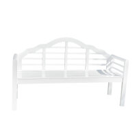 Banc de jardin, banc en bois, blanc, banc de siège, 3 places