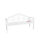 Banc de jardin, banc en bois, blanc, banc de jardin, 3 places