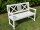 Banc de jardin, banc en bois, blanc, banc, 2 places