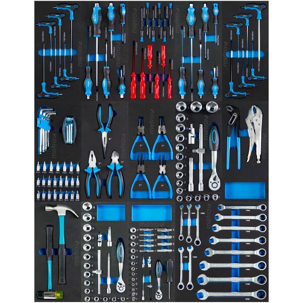 Set doutils, 14 pièces pour chariot datelier