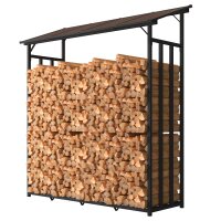 Metall Kaminholzregal Anthrazit XXL 185 x 70 x 193,5 cm...