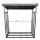 Metall Kaminholzregal Anthrazit XXL 185 x 70 x 193,5 cm mit Dach