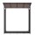 Metall Kaminholzregal Anthrazit XXL 185 x 70 x 193,5 cm mit Dach