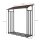 Metall Kaminholzregal Anthrazit XXL 185 x 70 x 193,5 cm mit Dach