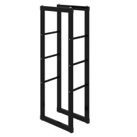 Kaminholzregal, Metall Brennholzregal 40 x 25 x 100 cm