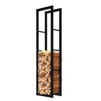 Portalegna in metallo 40x25x150 cm