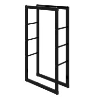 Kaminholzregal, Metall Brennholzregal 60 x 25 x 100 cm