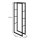 Kaminholzregal, Metall Brennholzregal 60 x 25 x 150 cm